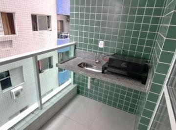 Apartamento · 44m² · 1 Quarto · 1 Vaga · Apartamento 1 dorm no Forte - Varanda Gourmet e lazer! Lado praia!