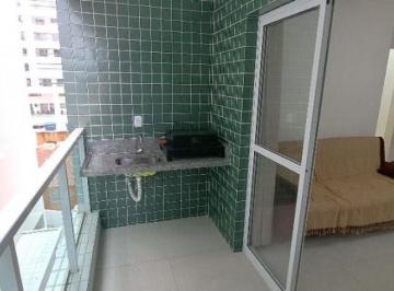 Apartamento · 44m² · 1 Quarto · 1 Vaga · Apartamento 1 dorm no Forte - Varanda Gourmet e lazer! Lado praia!!