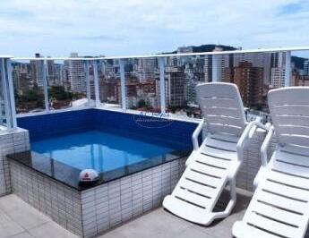 Apartamento · 39m² · 1 Quarto · 1 Vaga · Boqueirão - Apto 1 dorm c/ piscina, mobiliado 340 mil