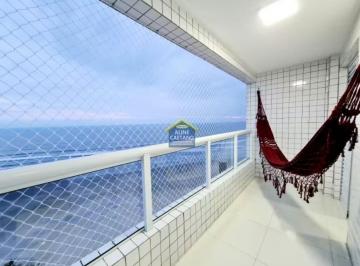 Apartamento · 143m² · 3 Quartos · 2 Vagas · Cobertura 3 dorms em Vila Caiçara - Prédio Frente Mar - Mobiliada!!