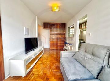 Foto 01 · Apartamento reformado para locação, 50m², 1 dormitório, 1 banheiro, Bela Vista.