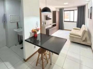 202604171340505335.jpg · Via Brisa, AP. 1 quarto, 38m com armários, 1 vaga - (Mobiliado, Porteira fechada),