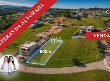 Terreno · 800m² · Condomínio Terras da Alvorada - Lote 800m² em aclive no Terras da Alvorada com grande potencial arqu