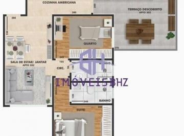 Apartamento · 75m² · 2 Quartos · 2 Vagas · Apartamento a venda no Bairro Santa Terezinha, 2 quartos, suíte, elevador e 2 vagas