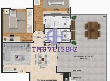 Apartamento · 88m² · 2 Quartos · 2 Vagas · Apartamento a venda no Bairro Santa Terezinha, 2 quartos, suíte, elevador e 2 vagas