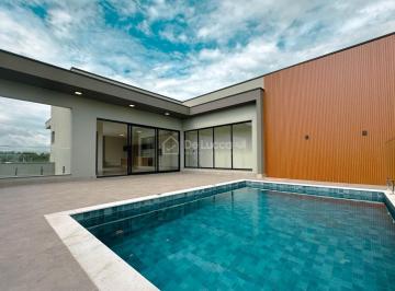 0 · CASA A VENDA NO RESIDENCIAL SANTORINI CLUB, COM 3 SUÍTES, ESCRITÓRIO E PISCINA