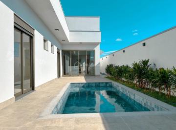 0 · CASA A VENDA NO RESIDENCIAL SANTORINI CLUB, COM 3 SUÍTES, ESCRITÓRIO E PISCINA