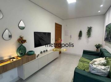 Sala  · Cobertura com 2 dormitórios à venda, 122 m² por R$ 760.000 - Vila Assunção  - Santo André/SP