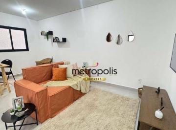 Sala  · Apartamento com 2 dormitórios à venda, 62 m² por R$ 497.000,00 - Vila Assunção - Santo André/SP