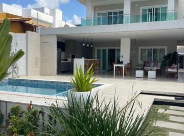 Casa de 4 quartos, Lauro de Freitas · Casa de Alto Padrão, 4 suítes, Piscina, Área Gourmet, Totalmente Mobiliada, Miragem