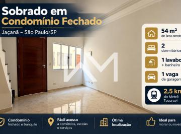 Casa · 54m² · 2 Quartos · 1 Vaga · Sobrado 2 Dorm. 1 Vaga de Garagem, Jaçanã, São Paulo, SP