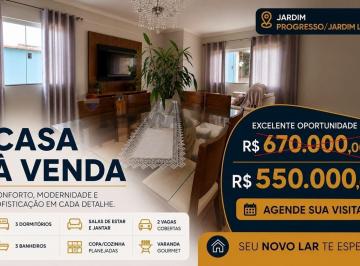 Casa · 145m² · 3 Quartos · 4 Vagas · Casa à venda - Jardim Lima - Franca, SP - 145m²