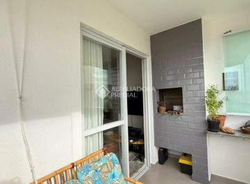 Apartamento · 58m² · 2 Quartos · Apartamento 2D + sacada com churrasqueira com vista mar no Balneário do Estreito