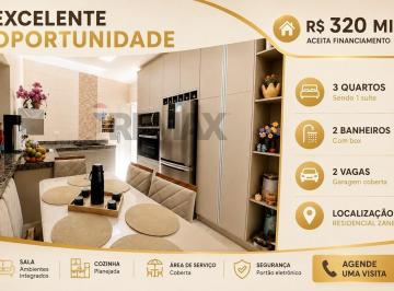Casa · 76m² · 3 Quartos · 2 Vagas · Casa à venda - Residencial Zanetti - Franca/SP - 03 Quartos - 01 suíte - 76m²