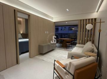 Apartamento · 62m² · 1 Quarto · 1 Vaga · Apartamento 1/4 suíte para aluguel em Alphaville, 62m², nascente, mobiliado e 1 vaga – Condomínio Ba