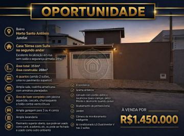 Casa · 288m² · 4 Quartos · 3 Vagas · Casa Padrão a Venda no Bairro Horto Santo Antônio em Jundiaí