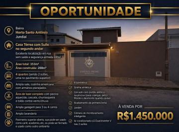 Casa · 288m² · 4 Quartos · 3 Vagas · Casa Padrão a Venda no Bairro Horto Santo Antônio em Jundiaí