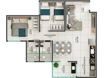 Imagem 1 · Apartamento para venda em Santa Mônica, Uberlândia