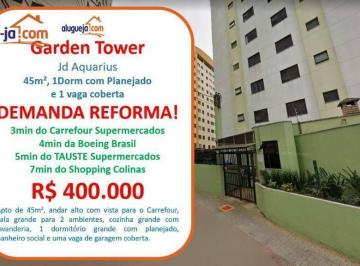 3562bbdb71d574ede8704a3bf9dca43c2d9f6b93 · Apartamento com 1 dormitório à venda, 45 m² por R$ 400.000,00 - Jardim Aquarius - São José dos Campo