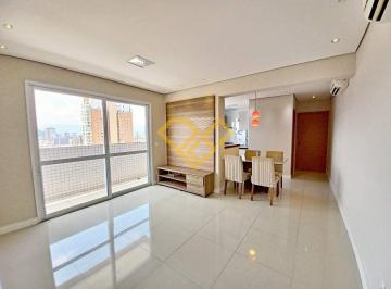 Sala · Apartamento com 2 Suítes e Terraço Ampliado no Gonzaga – Santos/SP