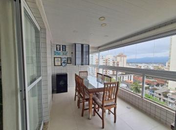 Apartamento · 122m² · 3 Quartos · 2 Vagas · Apartamento com 3 Suítes e Vista Mar Lateral, 2 Vagas, Lazer Completo - Aviação, Praia Grande