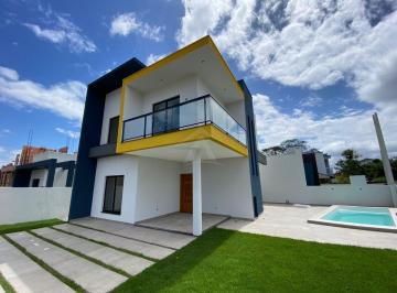 Casa · 129m² · 3 Quartos · 3 Vagas · SOBRADO COM PISCINA, 3 QUARTOS SENDO 1 SUÍTE, BAL MARILUZ