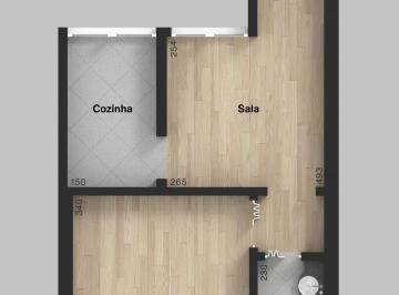 Apartamento · 38m² · 1 Quarto · Apartamento 1D
