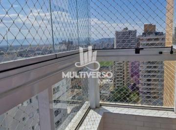 Apartamento · 127m² · 3 Quartos · 2 Vagas · Apartamento Frente na Praia Grande (Aviação) – 3 Dorms, 2 Suítes, Varanda Gourmet e 2 Vagas