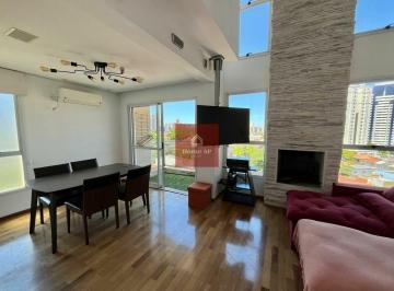 Apartamento · 80m² · 1 Quarto · 2 Vagas · Apartamento Duplex para venda na Chácara Santo Antônio - 1 suíte + 1 escritório 2 vagas ! Mobiliado