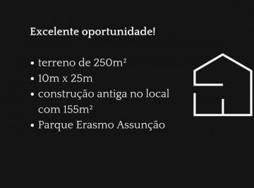 Terreno · 155m² · 3 Quartos · Terreno à venda - no Parque Erasmo Assunção