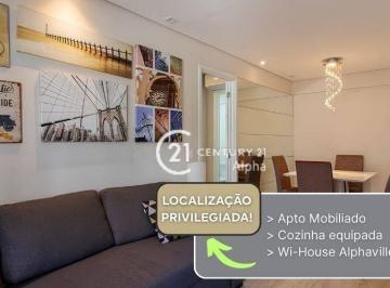 4573fa3ee80800e5d3bf845c16a96fdfc3b925ea · Apartamento com 1 dormitório para alugar, 49 m² por R$ 5.670,83/mês - Alphaville Industrial - Baruer
