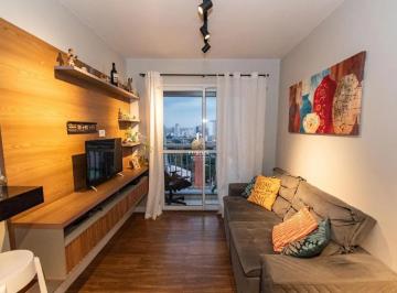 Living · Apartamento 58m² - 3 dormitórios (1 suíte), 2 banheiros e 1 Vaga - Liberdade