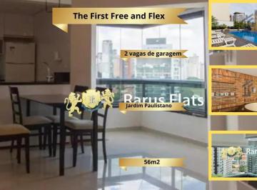 Apartamento · 56m² · 2 Quartos · 2 Vagas · 2 Quartos (1 Suíte) + 2 Vagas no The First Free and Flex | Conforto e Mobilidade