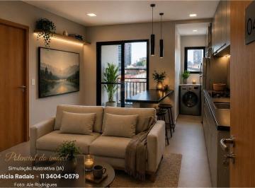 Apartamento · 45m² · 2 Quartos · Apartamento com sacada no Tatuapé – 2 dormitórios | novo e pronto para morar