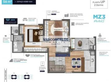 Apartamento · 56m² · 2 Quartos · 1 Vaga · Apartamento em Conjunto Residencial Trinta e Um de Março, São José dos Campos/SP de 56m² 2 quartos à