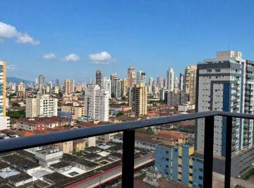 2175237515f632aa4244edd428f6bf18a88f1a2e · Apartamento com 1 dormitório para alugar, 54 m² por R$ 5.800,02/mês - Boqueirão - Santos/SP