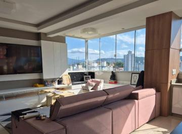 Apartamento · 160m² · 3 Quartos · 2 Vagas · Cobertura exclusiva no bairro Pagani, em Palhoça ? privacidade, sol o dia inteiro e vista permanente