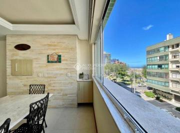 Apartamento · 109m² · 3 Quartos · 1 Vaga · Apartamento 03 dorm. Mobiliado com  Vista para o Mar e Praça Luiz Bassani!