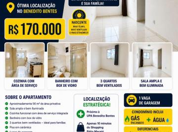 Apartamento de 3 quartos, Maceió · Apartamento À Venda - Ótima Oportunidade Em Maceió, Próximo A Upa Do Benedito