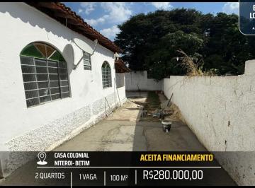 Casa · 100m² · 2 Quartos · 1 Vaga · CASA COLONIAL 2 QUARTOS NO CENTRO DO BAIRRO NITEROI