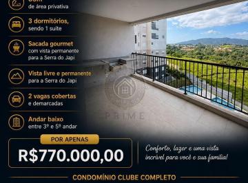 Apartamento · 85m² · 3 Quartos · 2 Vagas · Condomínio La Sierra - Apartamento A Venda no Condomínio La Sierra Medeiros Jundiaí