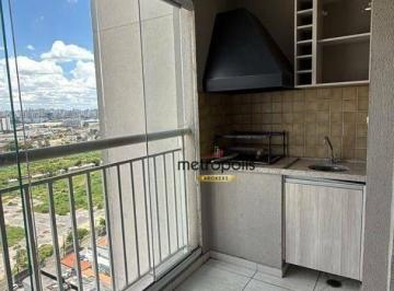 Varanda · Apartamento com 2 dormitórios à venda, 62 m² por R$ 660.000,00 - Fundação - São Caetano do Sul/SP