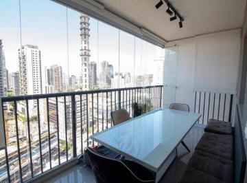 Apartamento de 2 quartos, São Paulo · Apartamento mobiliado 65m² | 2 dorms (1 suíte) + varanda gourmet + vaga | Brooklin