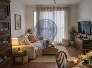 Foto 01 · Apartamento para locação no Cambuci, São Paulo-SP: 3 quartos, 2 salas, 1 banheiro, 2 vagas de garage