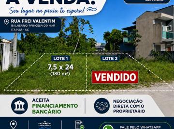 Terreno · 180m² - Cintia Vaz · Lotes à Venda Itapoá