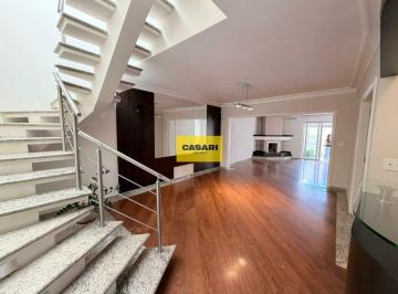 Casa · 200m² · 4 Quartos · 2 Vagas · Sobrado para locação com 4 quartos e 2 suítes em São Bernardo do Campo – 318m² com lareira, adega e