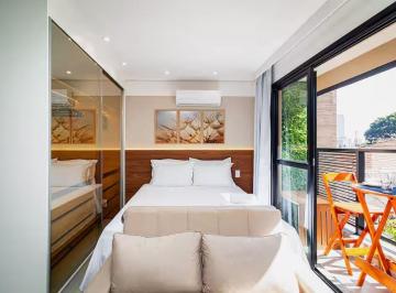 Apartamento , São Paulo · Studio mobiliado 32m² · Veritás Vila Madalena · Airbnb ativo · Metrô Sumaré