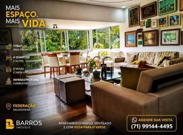 Foto 01 · Apartamento de Luxo na Federação: 4 Quartos, 2 Suítes, 2 Salas, 4 Banheiros, 2 Vagas - 178m² de Puro