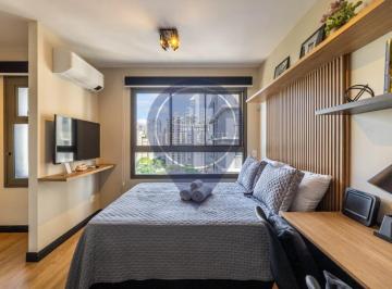 Foto 01 · Studio à venda no Campo Belo, São Paulo-SP: 1 quarto, 1 sala, 1 banheiro, 21m². Agende uma visita ho
