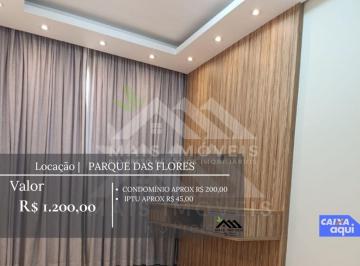Apartamento · 50m² · 2 Quartos · 1 Vaga · ALUGA-SE APARTAMENTO NO PARQUE DAS FLORES   R$ 1.200,00